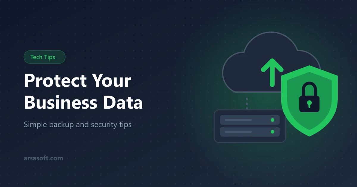 Cloud backup, storage drive and security shield protecting business data